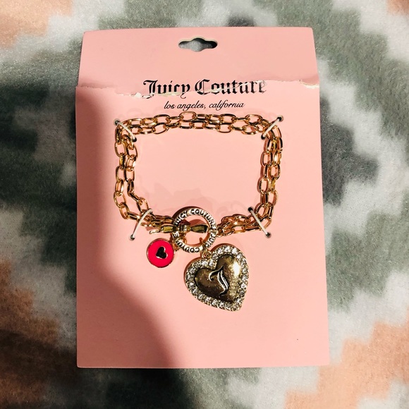 Juicy Couture Jewelry - NWT Juicy Couture Charm Heart Bracelet